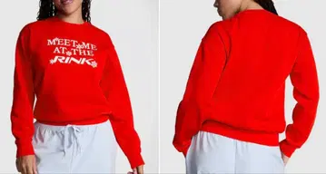 레드 맨투맨 MEET ME AT THE RINK