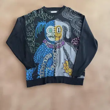 graniph 그라니프 아트 디자인 니트 스웨터 개성파 남녀 공용