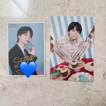 M!LK 시오자키 타이치 친필 사인 브로마이드 생탄 엽서 1