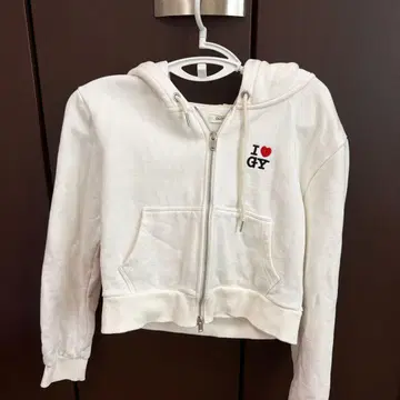 GLOWNY 화이트 후드티 M