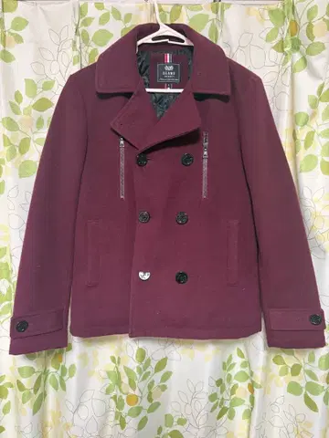 BEAMS HEAT 남성용 더블 브레스트 피 코트