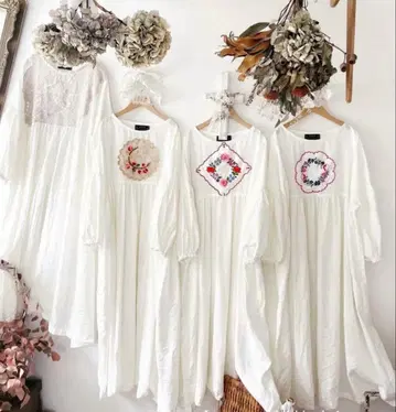 핸드메이드 작가 shizuka's 앤티크 레이스 원피스