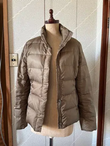 ICB 베이지 퀼팅 다운 자켓