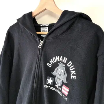 SHONAN DUKE 블랙 집업 후드티 4