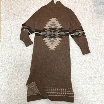 [ PENDLETON ] 새상품급 네이티브 무늬 니트 롱 원피스 FREE