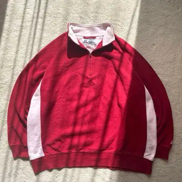 레어 vintage RUSSELL 래글런 하프 지퍼 맨투맨 XL