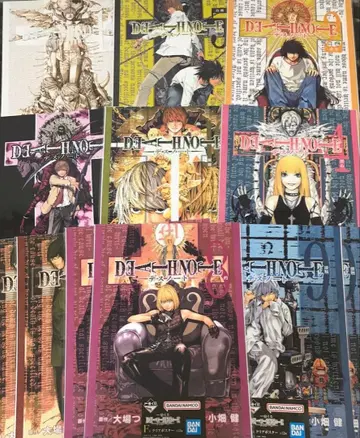 제일복권 DEATH NOTE 데스노트 F상 클리어 포스터 9종 12매