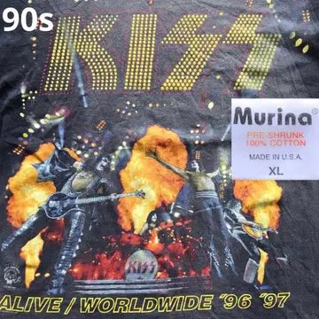 27 KISS 키스 1997년제 빈티지 T셔츠 alive
