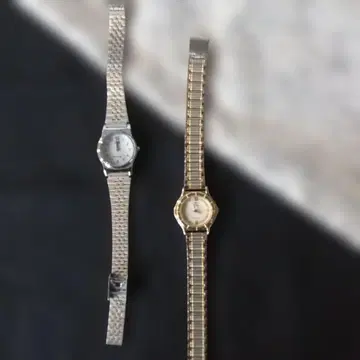 CASIO 디지털 시계 실버 골드 2세트