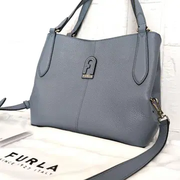 컨디션 최상 FURLA 훌라 라이트 블루 다프네 숄더 2way 백