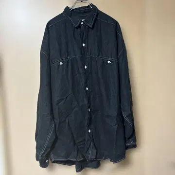 GOOUCH 블랙 긴팔 셔츠 L