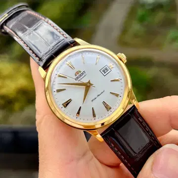 새상품 ORIENT bambino 자동 시계 골드