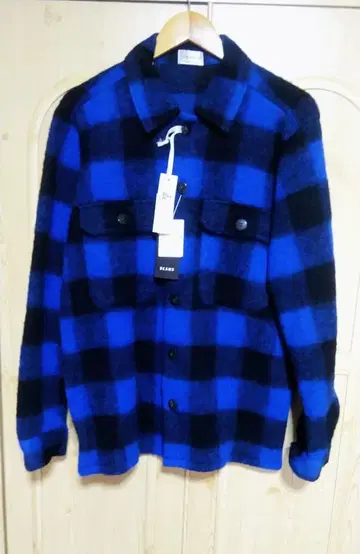 택 포함 미사용 새상품 BEAMS 별주  기 로버 셔츠 자켓 울 L