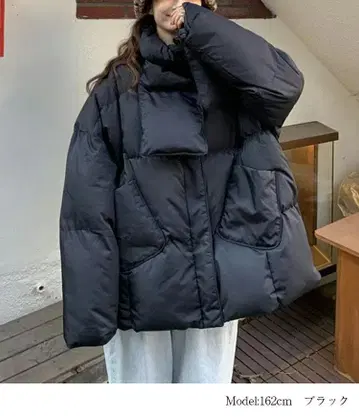 머플러 포함 코트 자켓 빅 실루엣 오버 사이즈 아우터