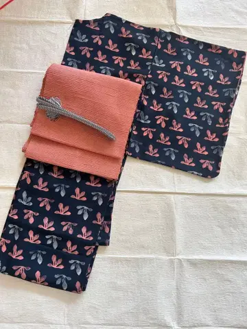 순수 실크 코몬 팝 패턴 기장 158cm