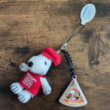 스누피 클리너 부착 핸드폰 스트랩 파미리아