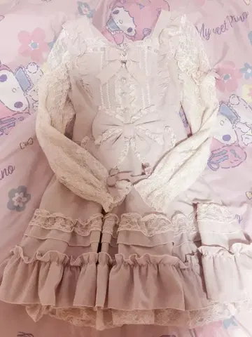 LIZLISA 티아라 리본 티어드 원피스