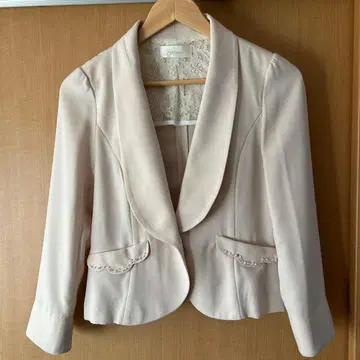 아이보리 테일러드 자켓