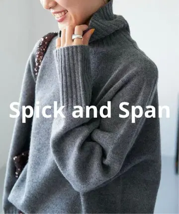 [ 새상품급 ] Spick and Span 울 캐시미어 터틀넥 풀오버