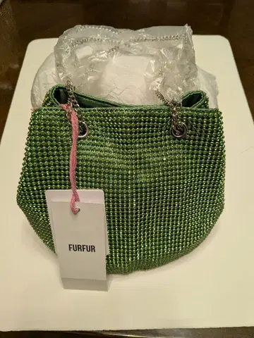 FURFUR 그린 비쥬 핸드백 새상품