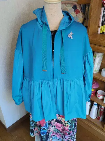 Super Beauty 후드 부착 후드티 44 파랑