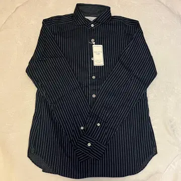 [ 새상품 ] [ S 사이즈 ] 스트라이프 셔츠 블랙 노리즈