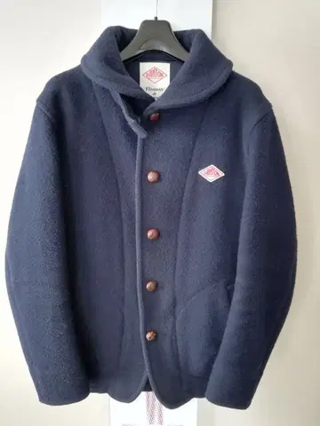 단톤 울 모사 둥근 카라 코트