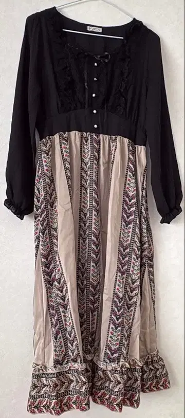 axes 액시즈 긴팔 원피스 롱 원피스