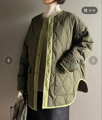 maisonbreeze 퀼팅 자켓 카키