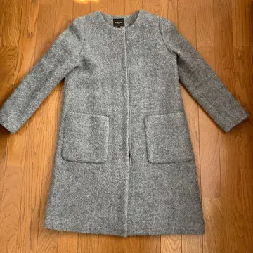 Demi-Luxe BEAMS 그레이 노카라 코트 36