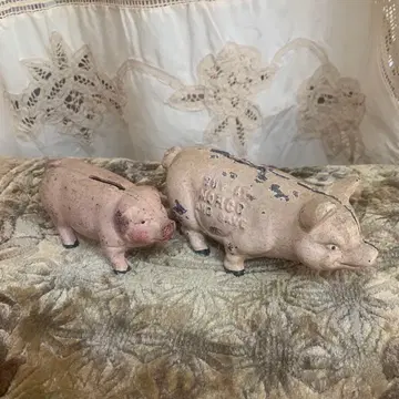 돼지 저금통 오브제 빈티지 잡화