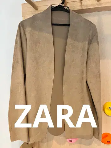 ZARA 베이지 스웨이드 자켓 M