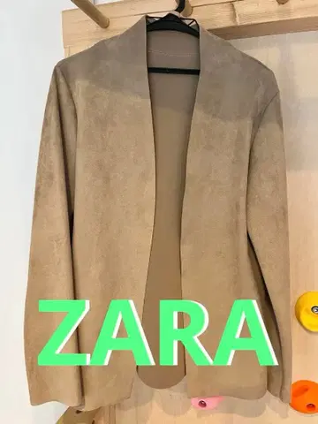 ZARA 베이지 스웨이드 자켓 M