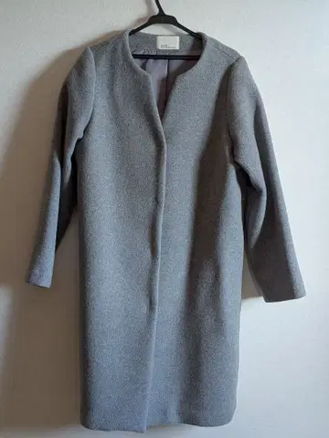 콜라주 개럴개런트 그레이 울 롱 코트