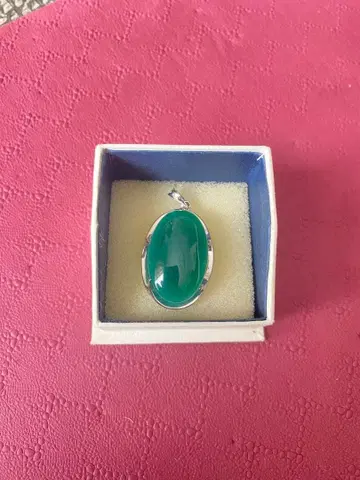 실버 각인 그린 오닉스 펜던트 실버제