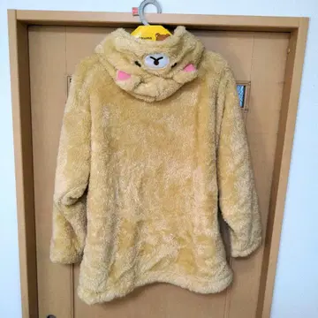 코리락쿠마 후드 부착 룸웨어 M-L 베이지