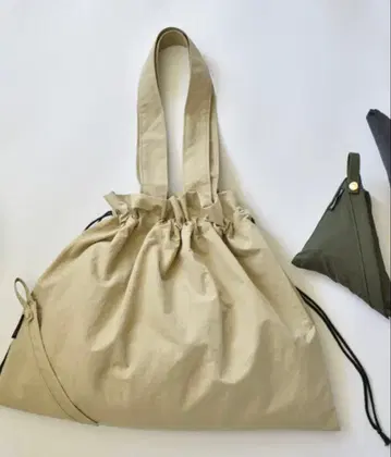 ourhome 접이식 발수 백 베이지