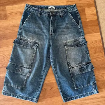 YMI 카고 숏팬츠 데님 블루
