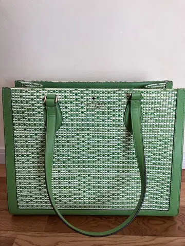 [ 새상품 미사용 ] kate spade 그린 토트백