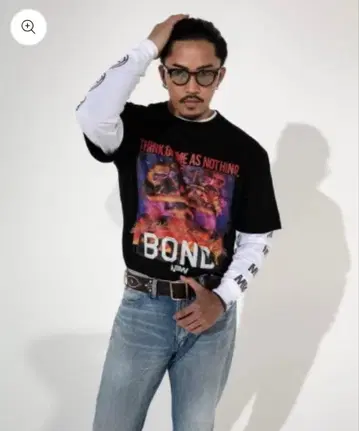 크루넥 맨투맨 Bond 블랙 MIW 완판템 미사용 새상품