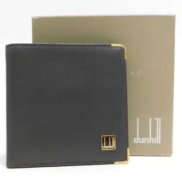 컨디션 최상 dunhill 던힐 접이식 지갑 컴팩트 지갑 그레이 스페인산