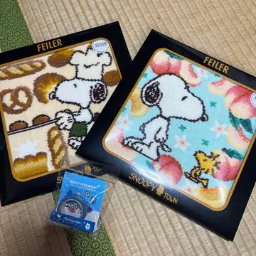 FEILER 스누피 손수건 2장 세트 마루이 유라쿠초 구매품