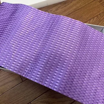 보라색 파도 무늬 반폭 오비 허리띠 포함