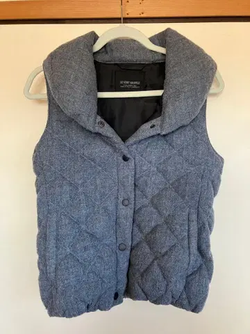 그레이 퀼팅 베스트