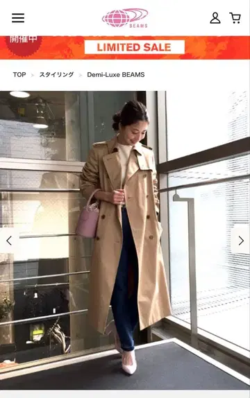 BEAMS 미니 버킷백