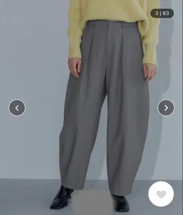 A part by 하이웨스트 커브 팬츠 그레이 L 사이즈