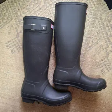 헌터 블랙 레인 슈즈