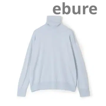 ebure 니트 하이넥 터틀넥 블루 얇은 소재 론 헤르만
