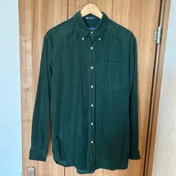 JOHN ASHFORD 다크 그린 긴팔 코듀로이 셔츠 M