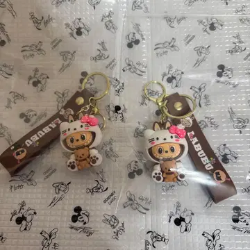 키티 러브럽 키링 2개 세트